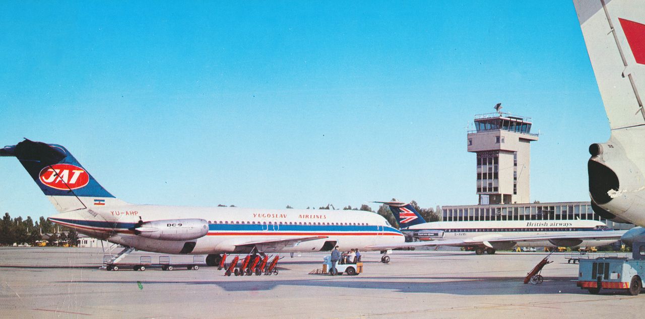 Zračna luka Pleso, oko 1975. godine, McDonell Douglas DC-9